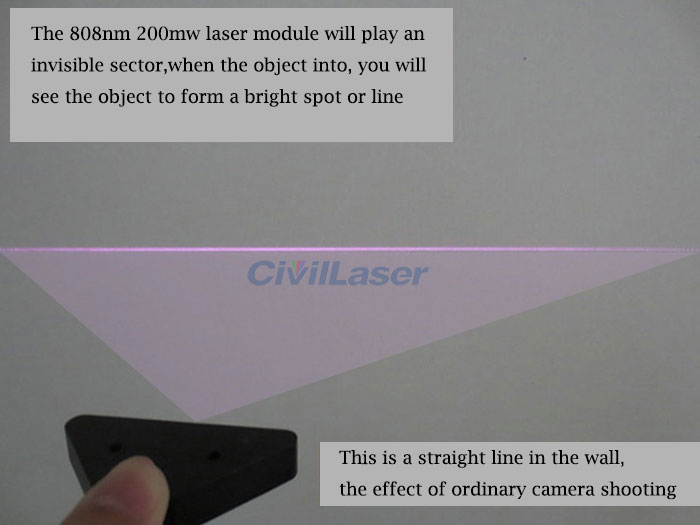 850nm 50mw 100mw 300mw Multi Point Touch Screen Trapezoid Laser Module Line